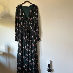 Baltic Born Emerald Floral Long Sleeve Dress